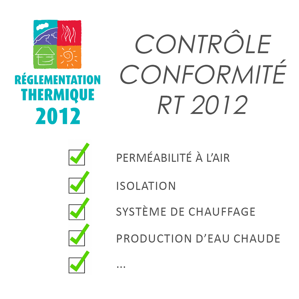 attestation rt2012 fin de travaux