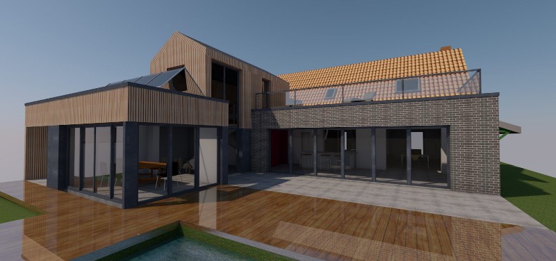 étude thermique extension maison immeuble